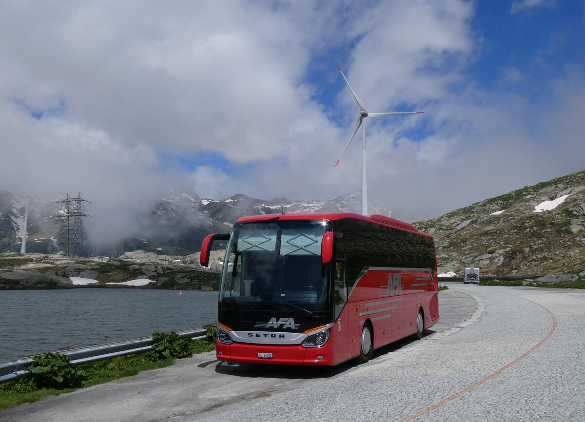(264'261) - AFA Adelboden - Nr. 15/BE 26'702 - Setra am 2. Juli 2024 in Gotthard, Passh�he