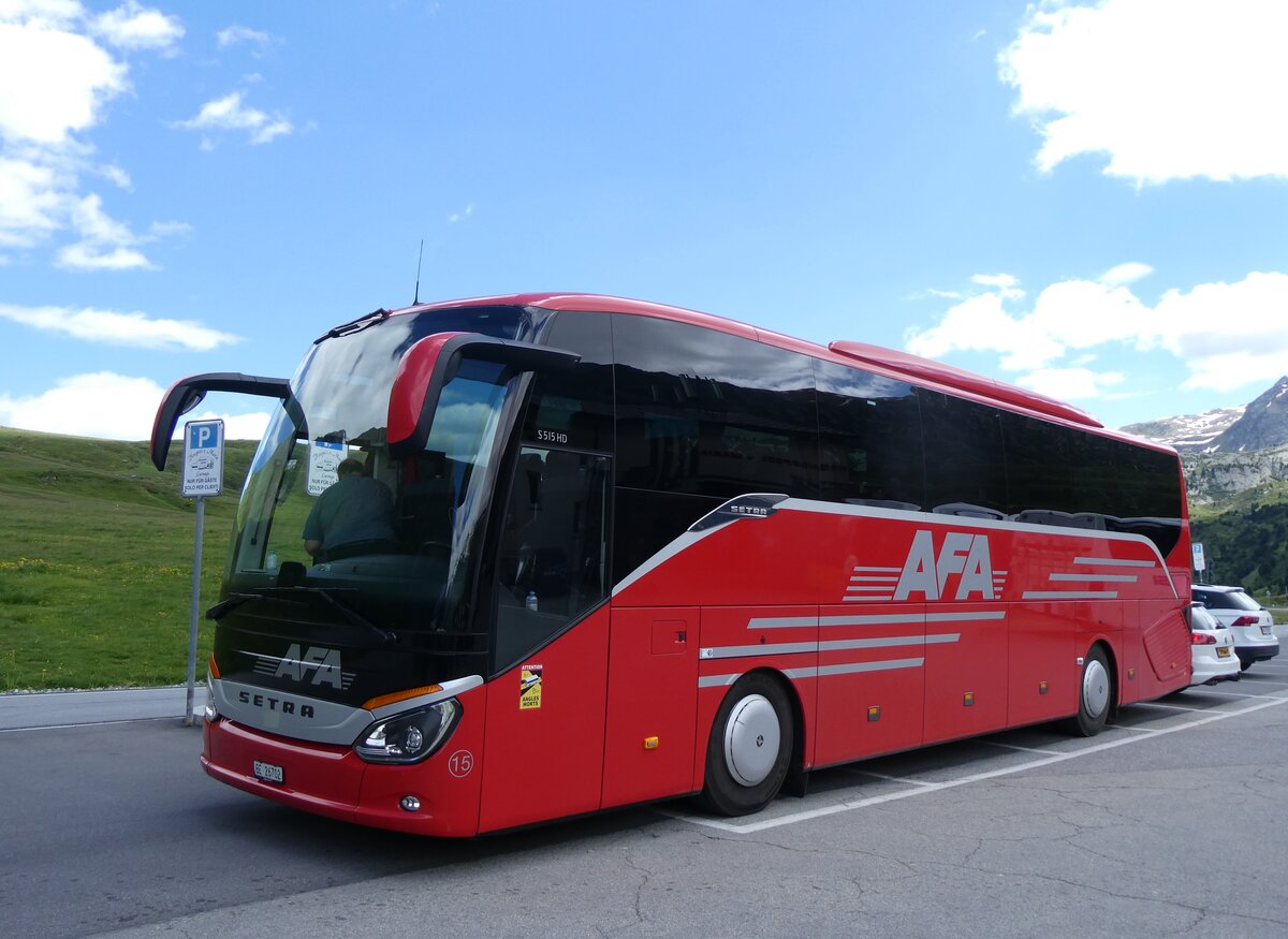 (264'283) - AFA Adelboden - Nr. 15/BE 26'702 - Setra am 2. Juli 2024 in Lukmanier, Passh�he