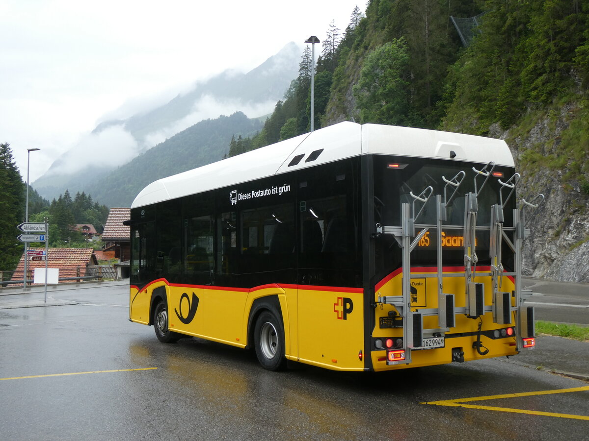 (264'360) - PostAuto Graub�nden - GR 162'994/PID 12'082 - eSolaris am 6. Juli 2024 in Jaun, Bergbahnen