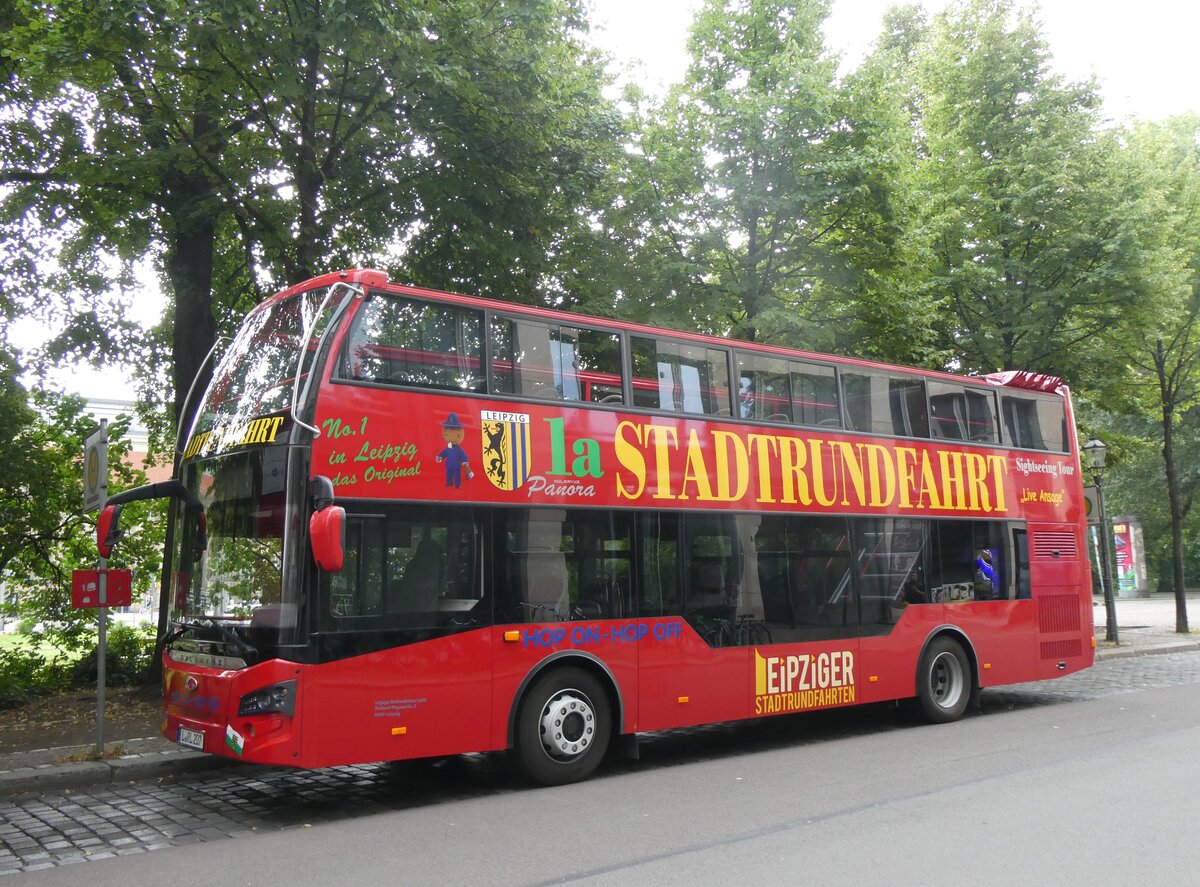 (264'561) - Leipziger Stadtrundfahrt, Leipzig - L-RL 207 -G�lery�z am 10. Juli 2024 beim Hauptbahnhof Leipzig