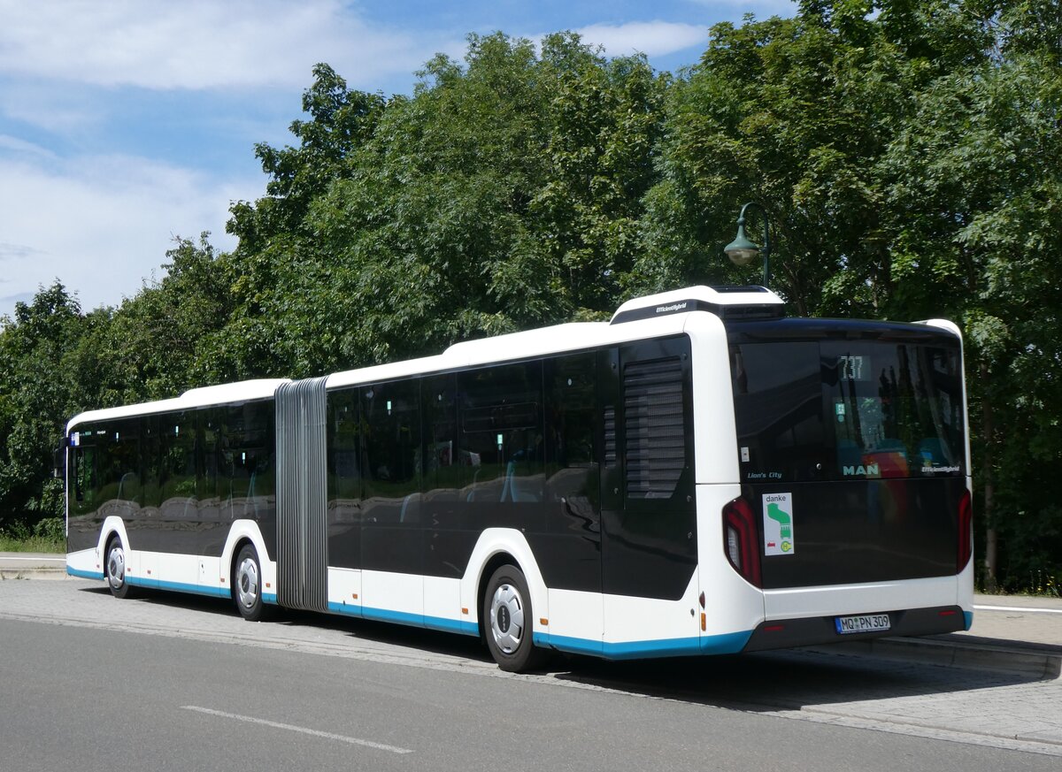 (264'575) - PNVG Querfurt - MQ-PN 309 - MAN am 10. Juli 2024 beim Bahnhof Bad D�rrenberg