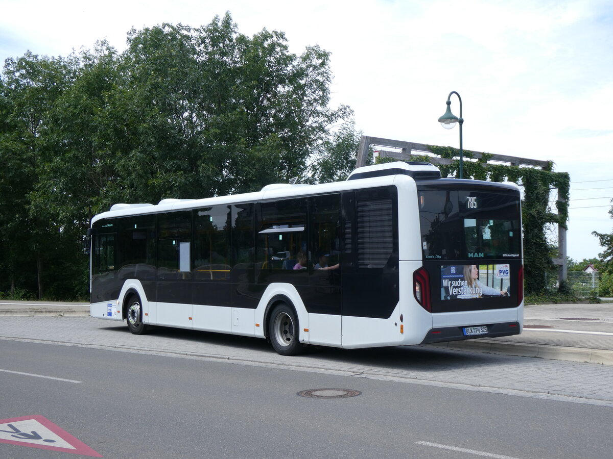 (264'584) - PVG Naumburg - BLK-PV 325 - MAN am 10. Juli 2024 beim Bahnhof Bad D�rrenberg
