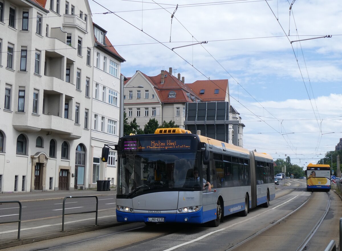 (264'726) - LVB Leipzig - Nr. 14'135/L-NV 4135 - Solaris am 11. Juli 2024 in Leipzig, Altes Messegel�nde