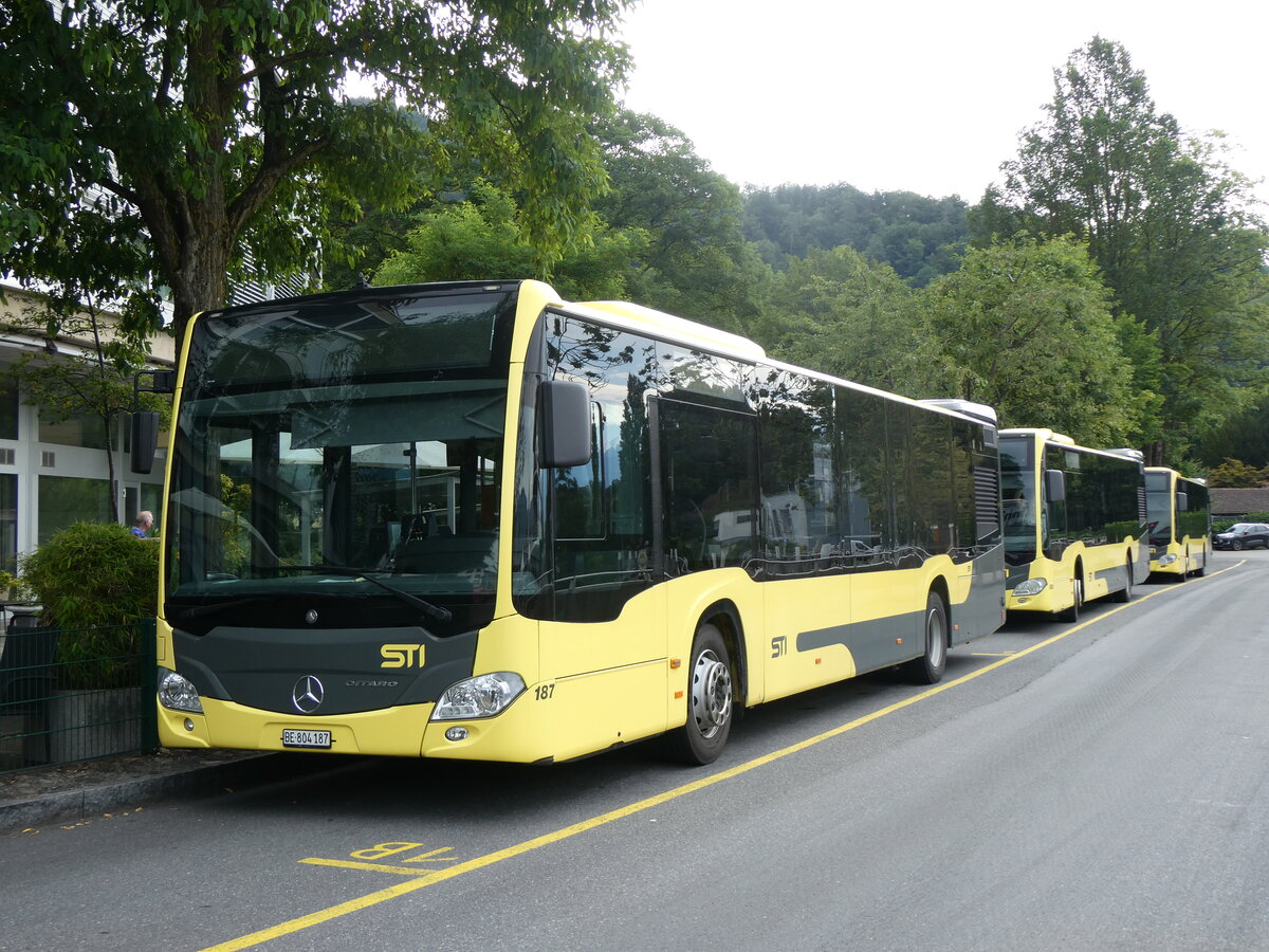 (264'810) - STI Thun - Nr. 187/BE 804'187 - Mercedes am 15. Juli 2024 bei der Schiffl�ndte Thun