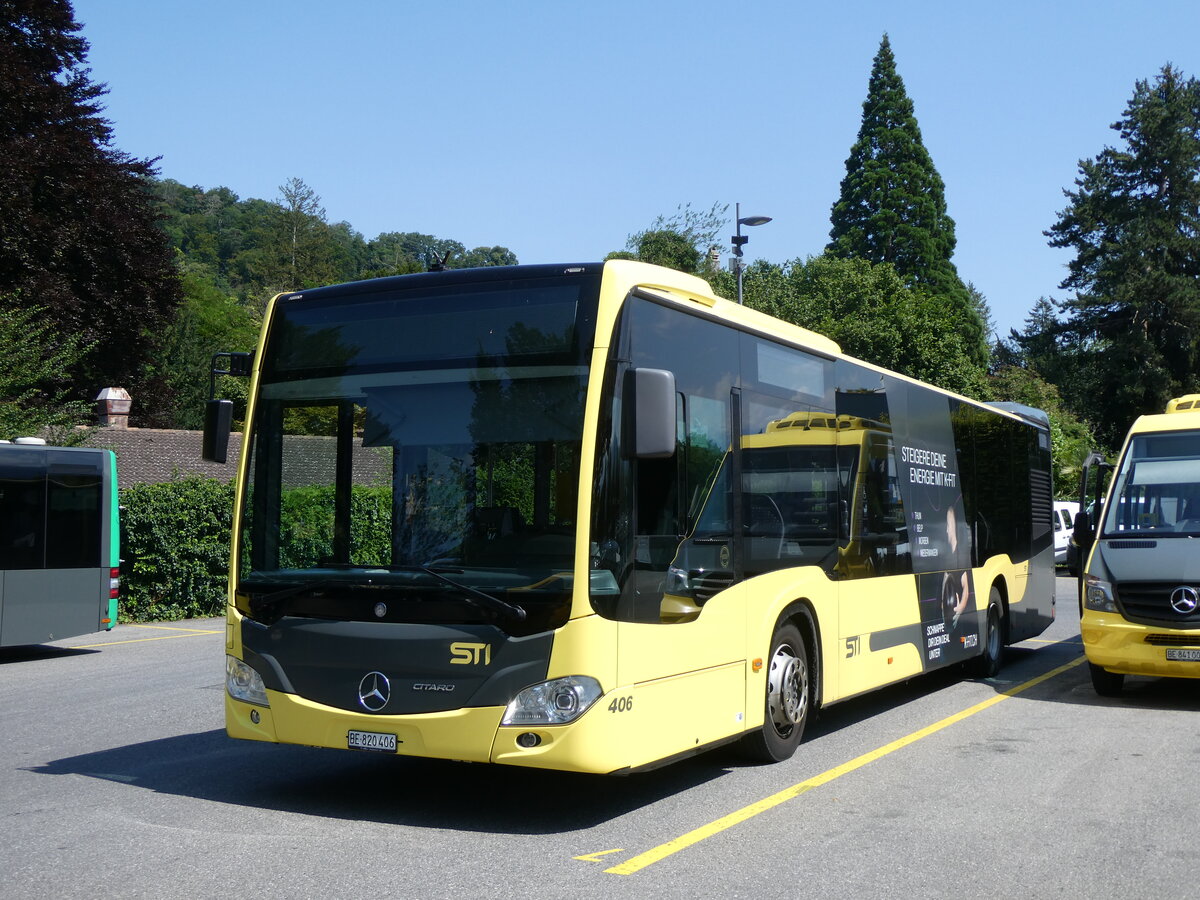 (264'879) - STI Thun - Nr. 406/BE 820'406 - Mercedes am 18. Juli 2024 bei der Schiffl�ndte Thun