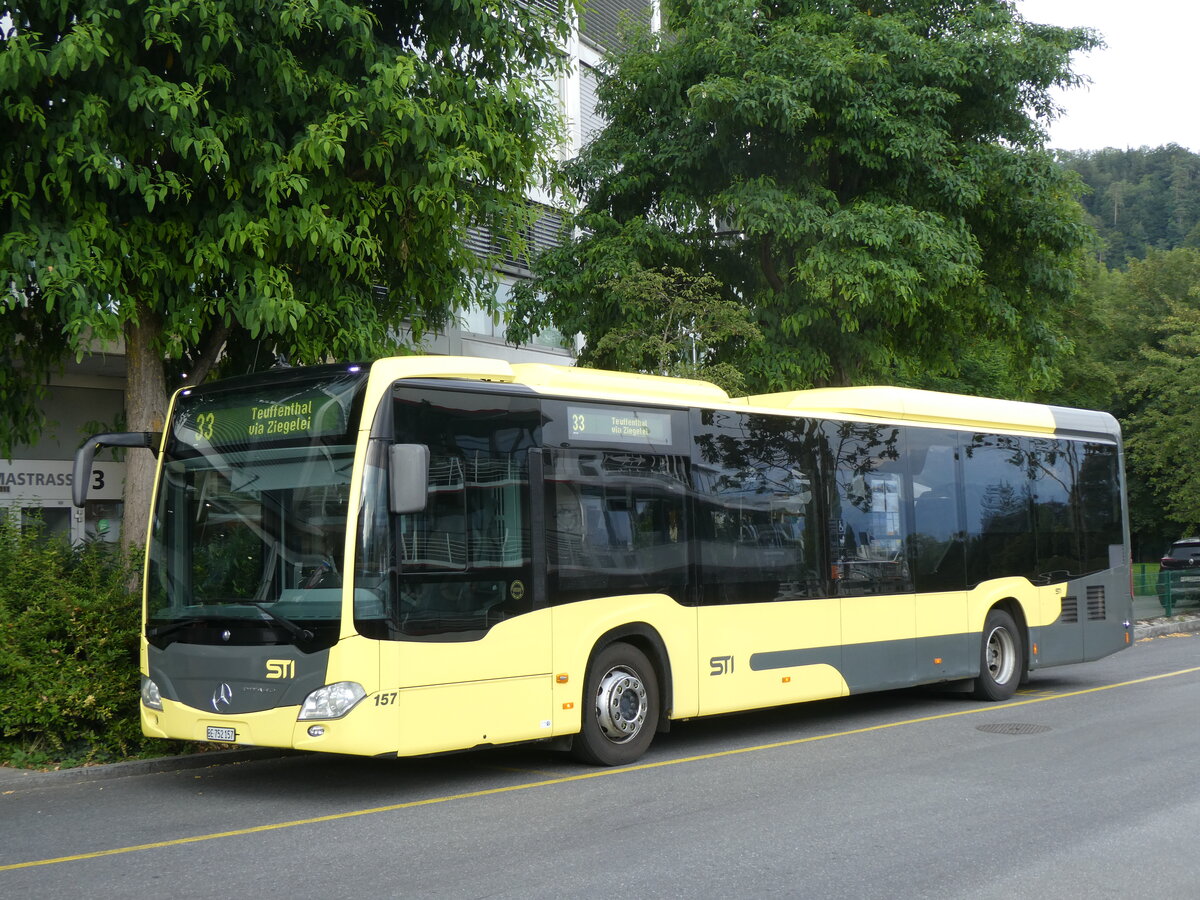 (265'071) - STI Thun - Nr. 157/BE 752'157 - Mercedes am 27. Juli 2024 bei der Schiffl�ndte Thun