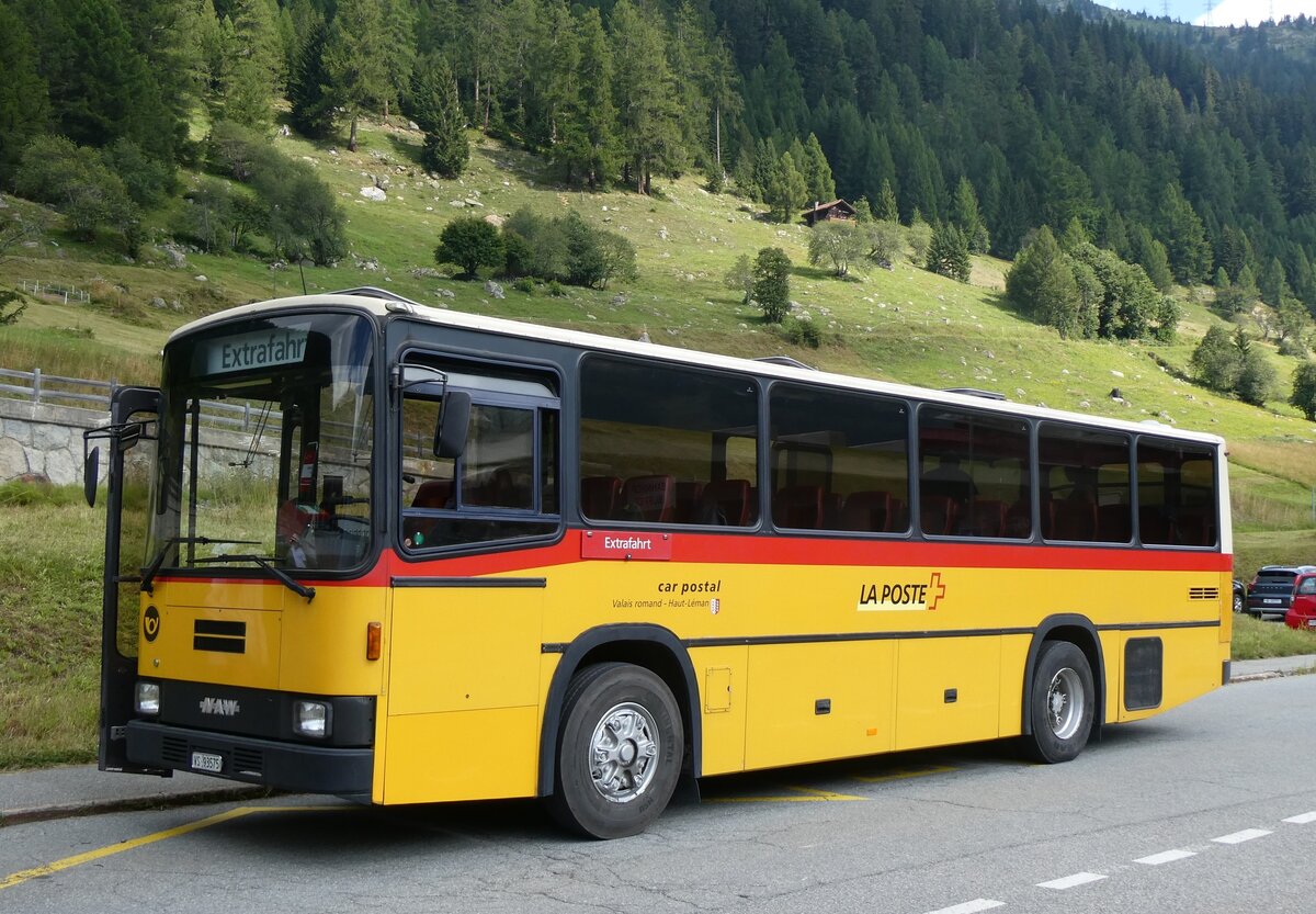 (265'131) - Oser, B�rchen - VS 93'575 - NAW/Lauber (ex Epiney, Ayer/PID 1076) am 28. Juli 2024 beim Bahnhof Oberwald