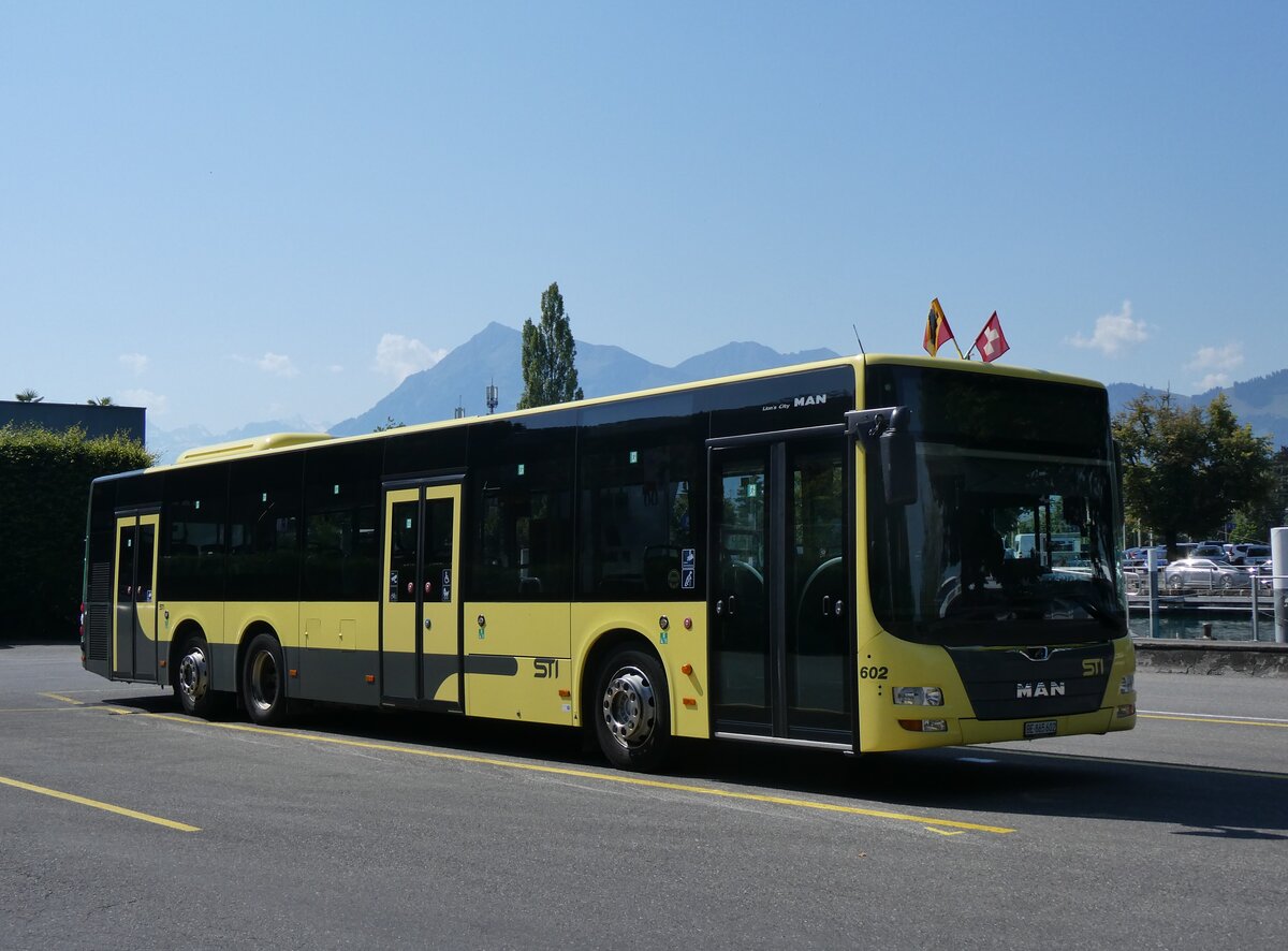 (265'319) - STI Thun - Nr. 602/BE 865'602 - MAN am 31. Juli 2024 bei der Schiffl�ndte Thun