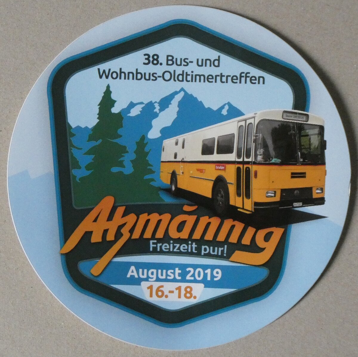 (265'406) - Kleber 38. Bus- und Wohnbus-Treffen Atzm�nnig am 4. August 2024 in Thun