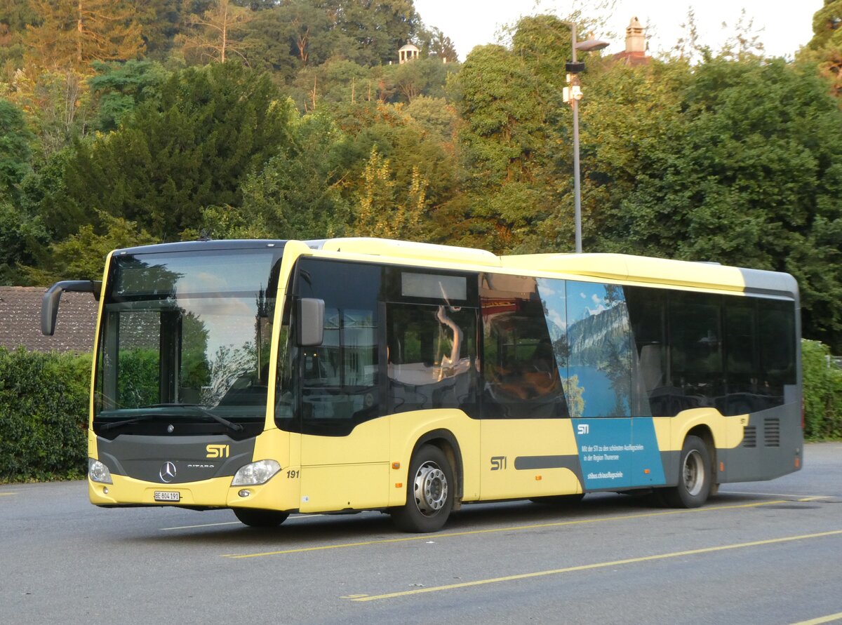 (265'466) - STI Thun - Nr. 191/BE 804'191 - Mercedes am 7. August 2024 bei der Schiffl�ndte Thun