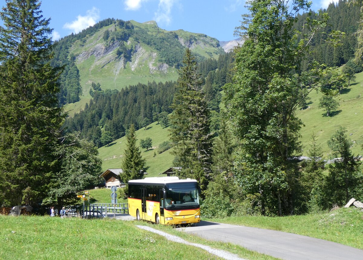 (265'596) - PostAuto Zentralschweiz - Nr. 406/OW 10'006/PID 5538 - Irisbus (ex Nr. 3; ex Dillier, Sarnen Nr. 3) am 13. August 2024 in Rosenlaui, Broch