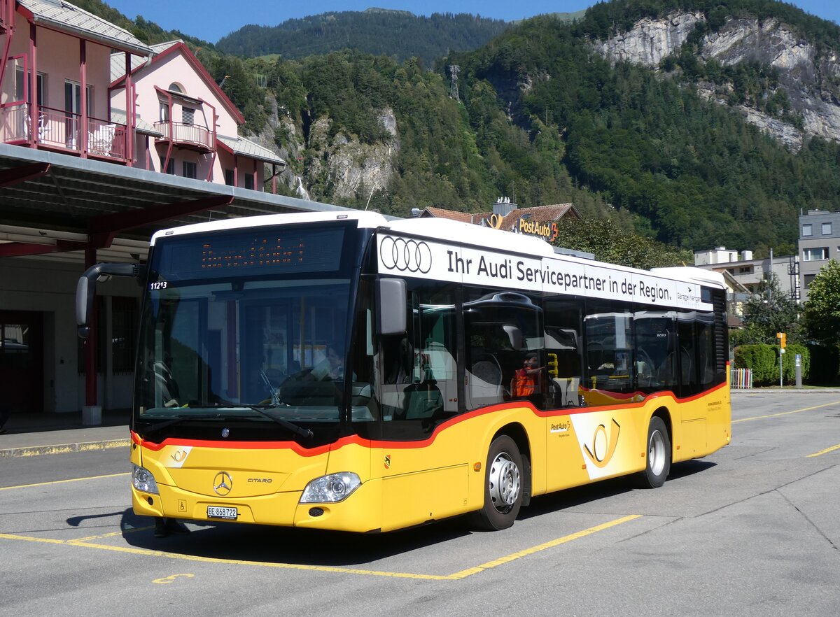 (265'627) - Fl�ck, Brienz - Nr. 22/BE 868'722/PID 11'213 - Mercedes am 13. August 2024 in Meiringen, Postautostation