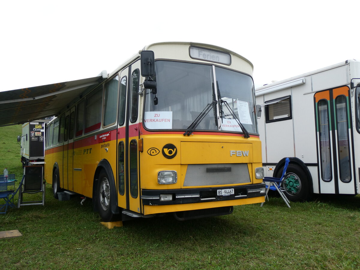 (265'800) - Jenzer, Basel - BS 94'467 - FBW/T�scher (ex N�f, ...; ex Villiger, Beinwil) am 17. August 2024 in Neuhausen, Langriet