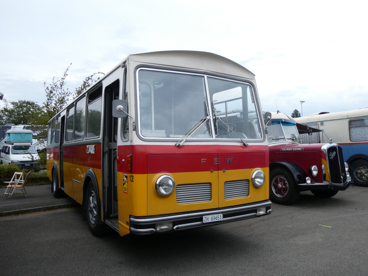 (265'817) - Tr�b, Oberrieden - Nr. 12/ZH 69'651 - FBW/R&J (ex Ryffel, Uster Nr. 12) am 17. August 2024 in Neuhausen, Langriet