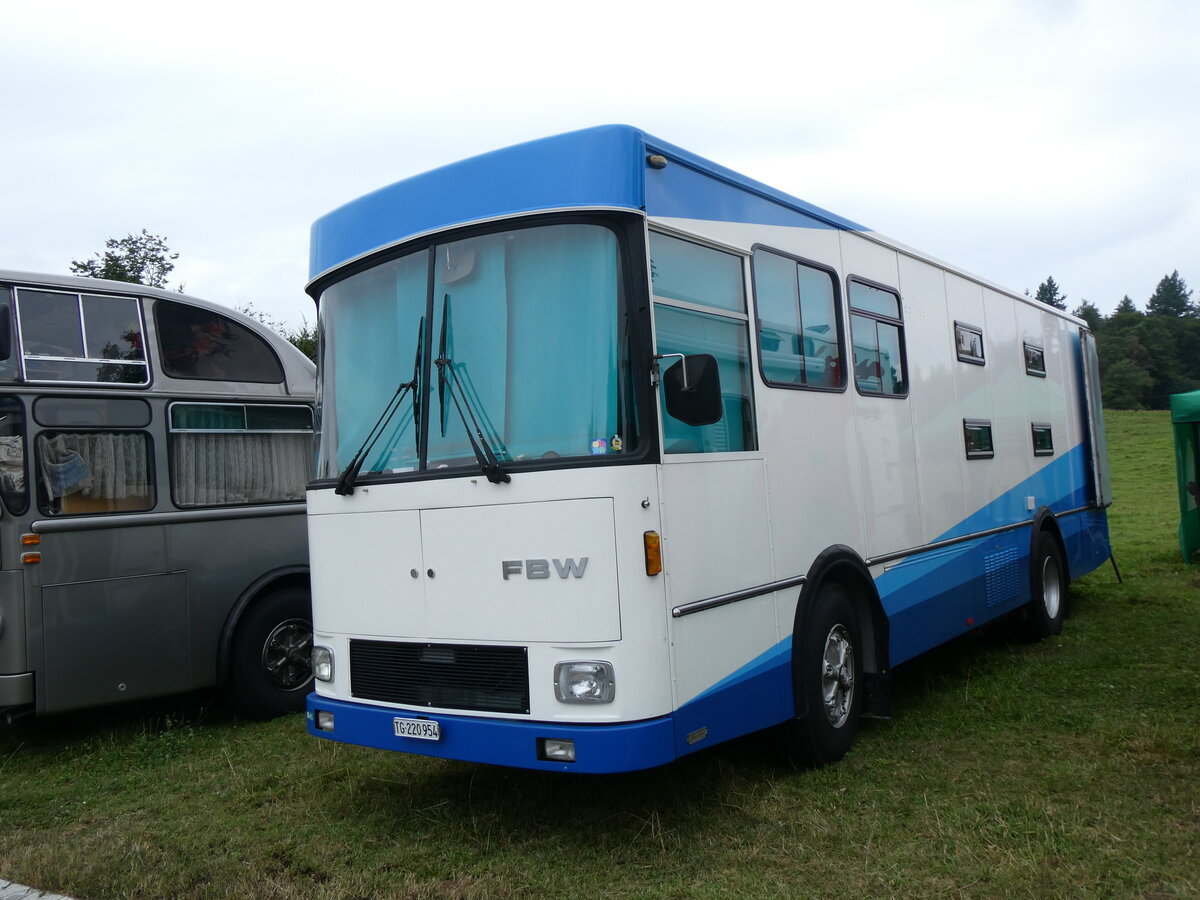 (265'876) - Wegm�ller, Elgg - TG 220'954 - FBW/FHS (ex Migros, Bern Nr. 2) am 17. August 2024 in Neuhausen, Langriet