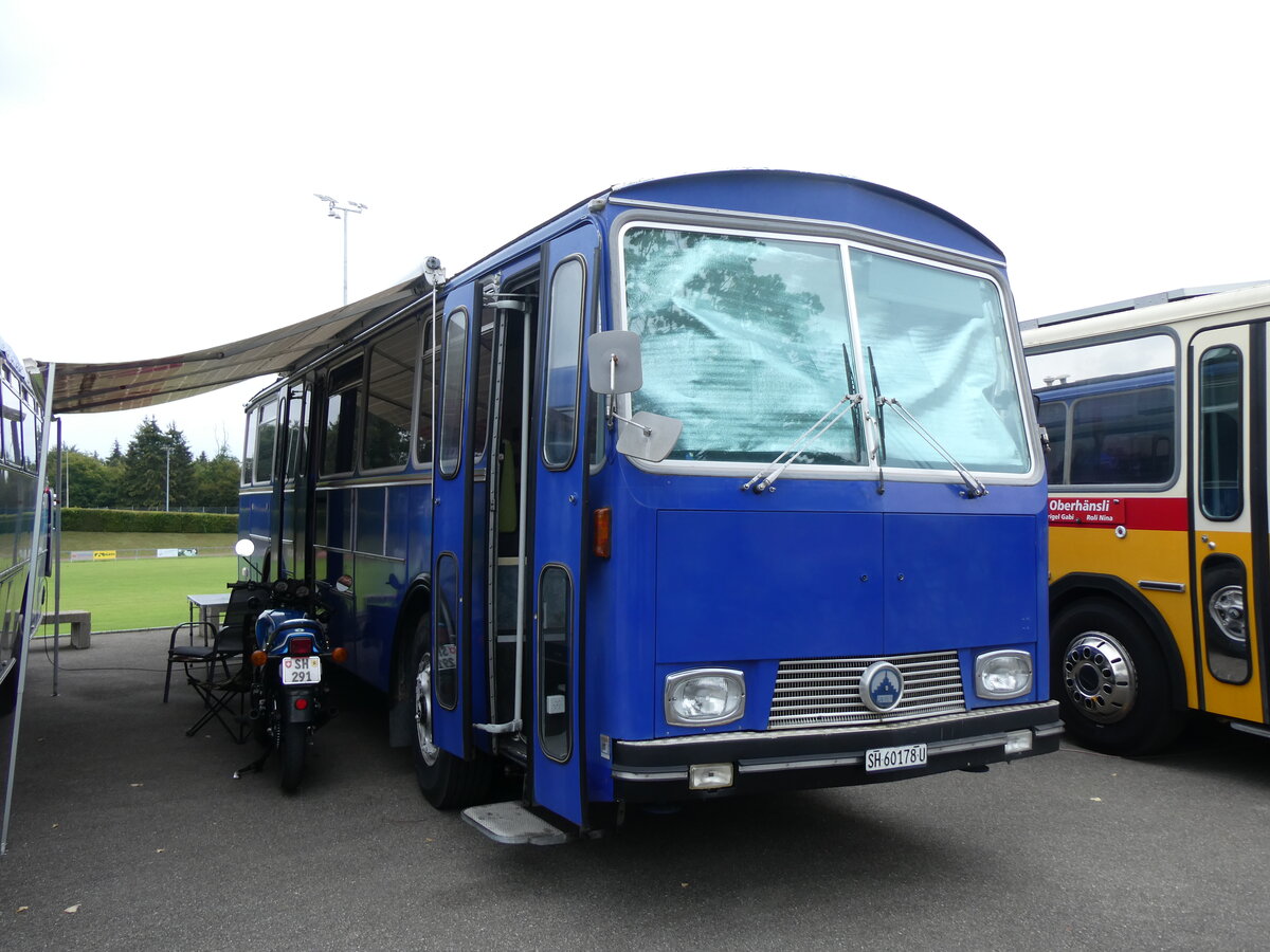 (265'880) - Ruch, Schaffhausen - SH 60'178 U - Saurer/T�scher (ex AAGU Altdorf Nr. 1; ex Sigrist, Fl�elen) am 17. August 2024 in Neuhausen, Langriet