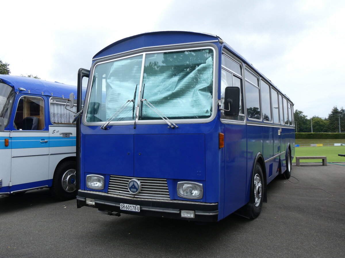 (265'881) - Ruch, Schaffhausen - SH 60'178 U - Saurer/T�scher (ex AAGU Altdorf Nr. 1; ex Sigrist, Fl�elen) am 17. August 2024 in Neuhausen, Langriet