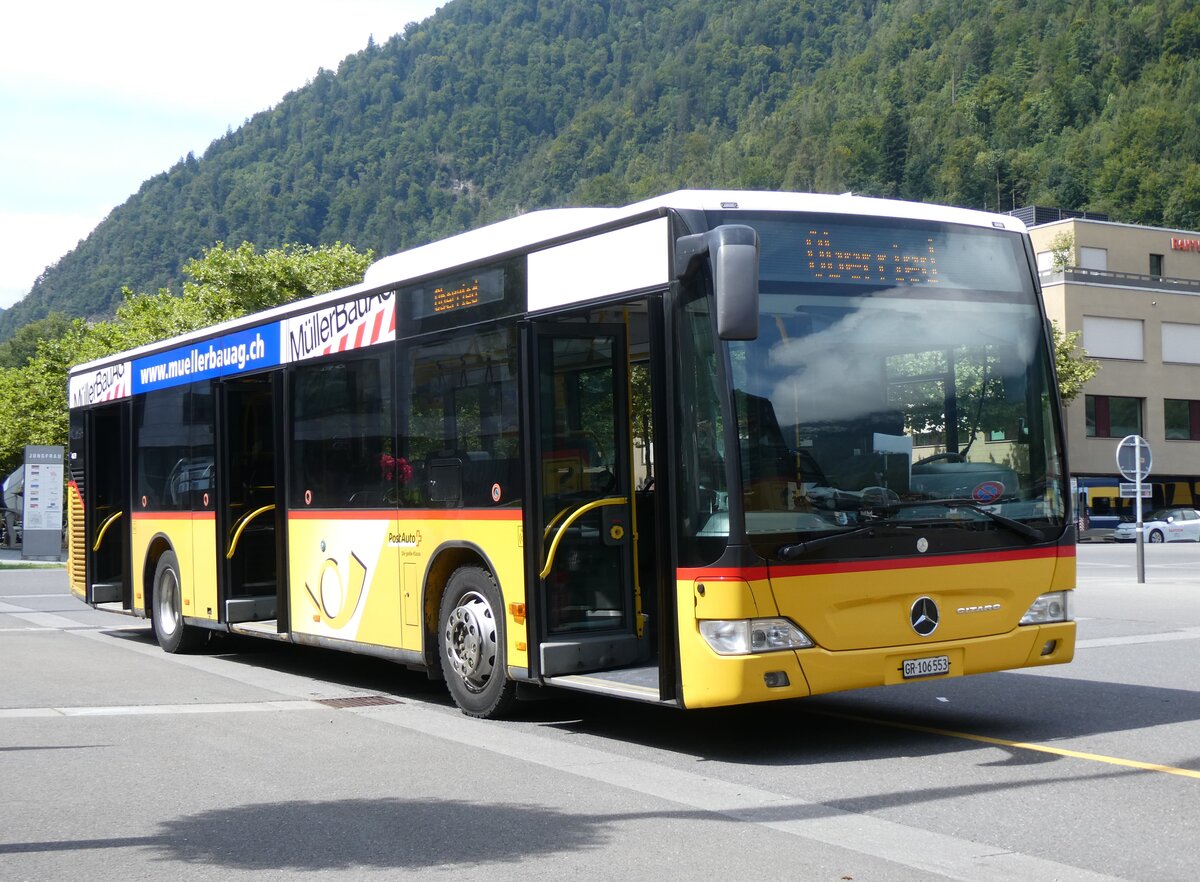 (265'969) - PostAuto Graub�nden - GR 106'553/PID 4629 - Mercedes (ex PostAuto Nordschweiz) am 19. August 2024 beim Bahnhof Interlaken Ost