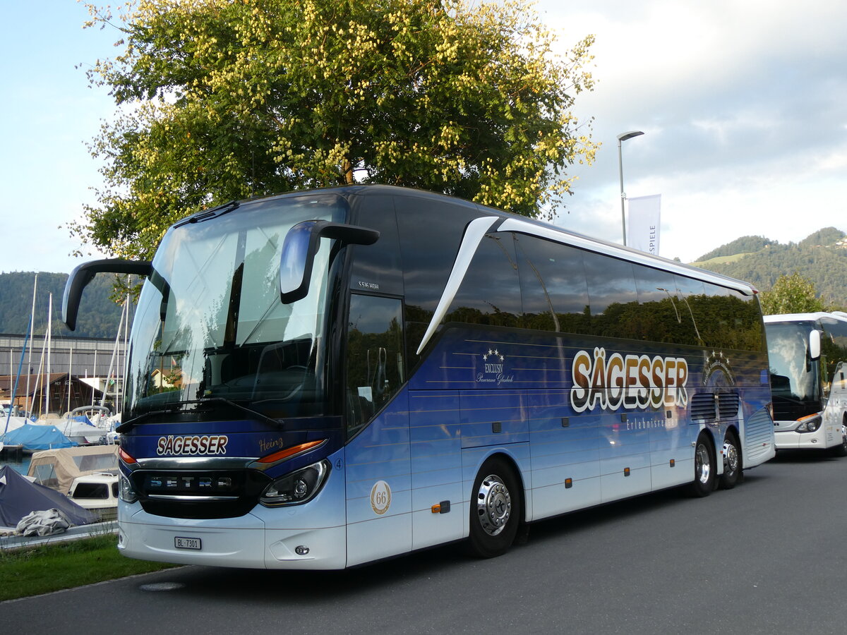 (266'083) - S�gesser, Wintersingen - Nr. 4/BL 7301 - Setra am 20. August 2024 in Thun, Strandbad