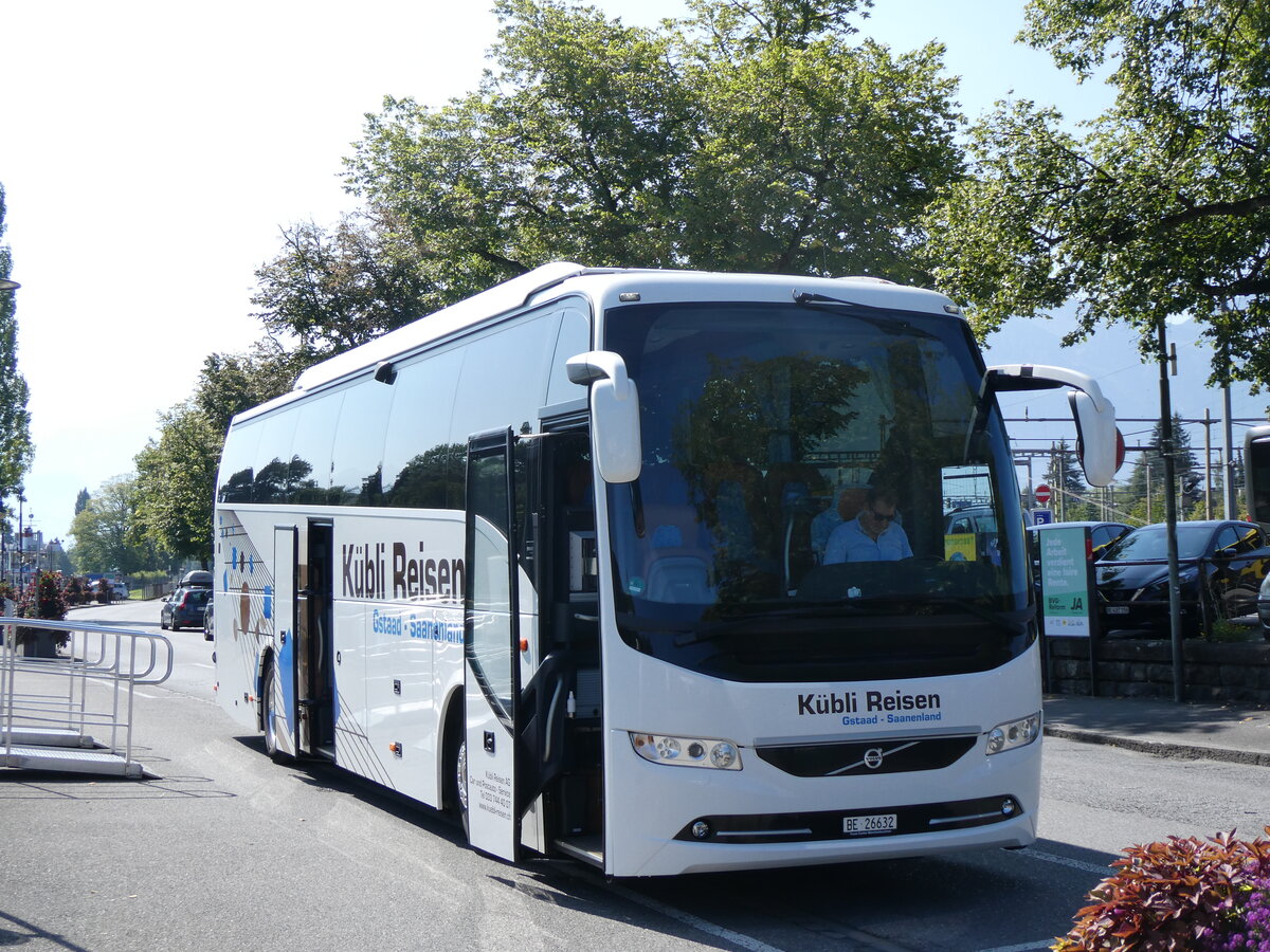 (266'104) - K�bli, Gstaad - BE 26'632 - Volvo am 23. August 2024 bei der Schiffl�ndte Thun
