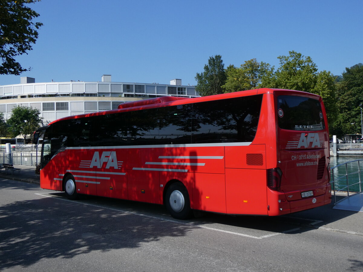 (266'118) - AFA Adelboden - Nr. 25/BE 26'706 - Setra am 24. August 2024 bei der Schiffl�ndte Thun