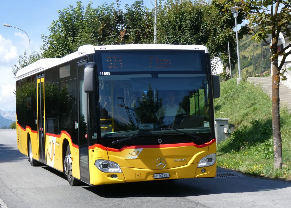 (266'221) - PostAuto Graub�nden - GR 162'987/PID 11'695 - Mercedes am 27. August 2024 in Scuol, Hotel Altana