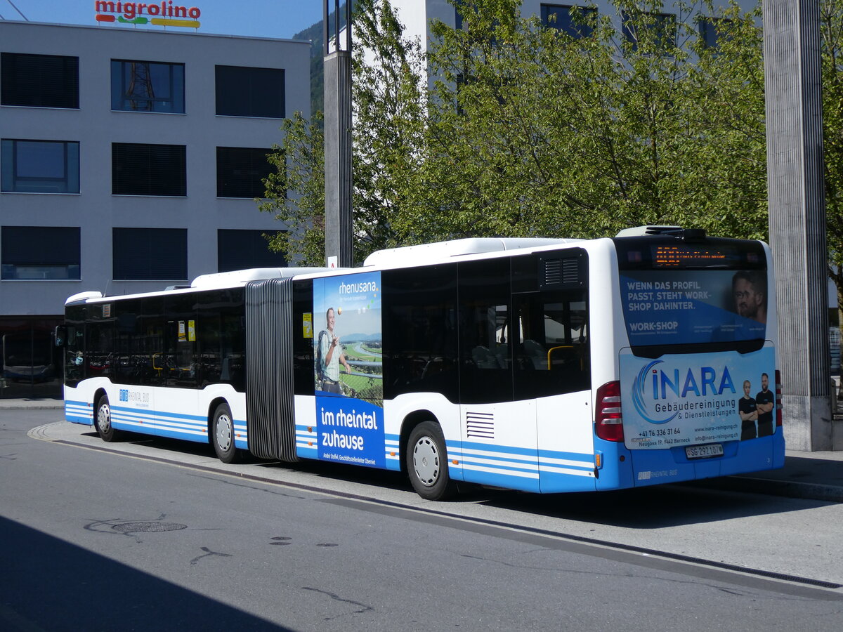 (266'256) - RTB Altst�tten - Nr. 3/SG 292'107 - Mercedes am 27. August 2024 beim Bahnhof Sargans