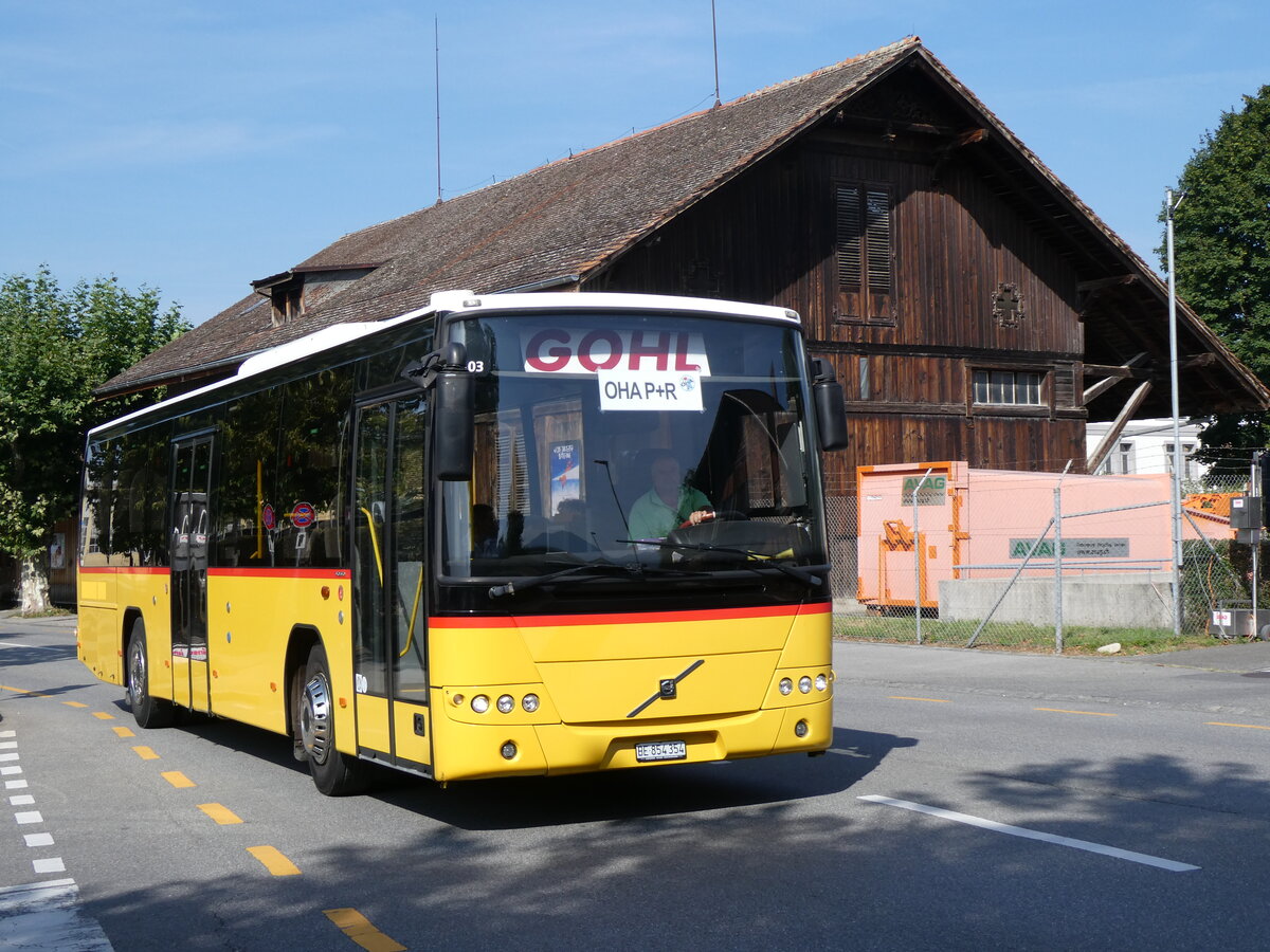 (266'310) - Gohl, Herzogenbuchsee - BE 854'354 - Volvo (ex Rojama, Sch�ftland; ex Schmidt, Oberb�ren PID 5103) am 30. August 2024 in Thun, Milit�rstrasse