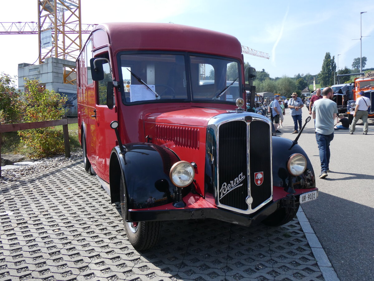 (266'381) - Schuler, Amsteg - UR 9031 - Berna/Hess (ex H�fliger, Luzern; ex M+3143) am 31. August 2024 in Oberkirch, CAMPUS Sursee