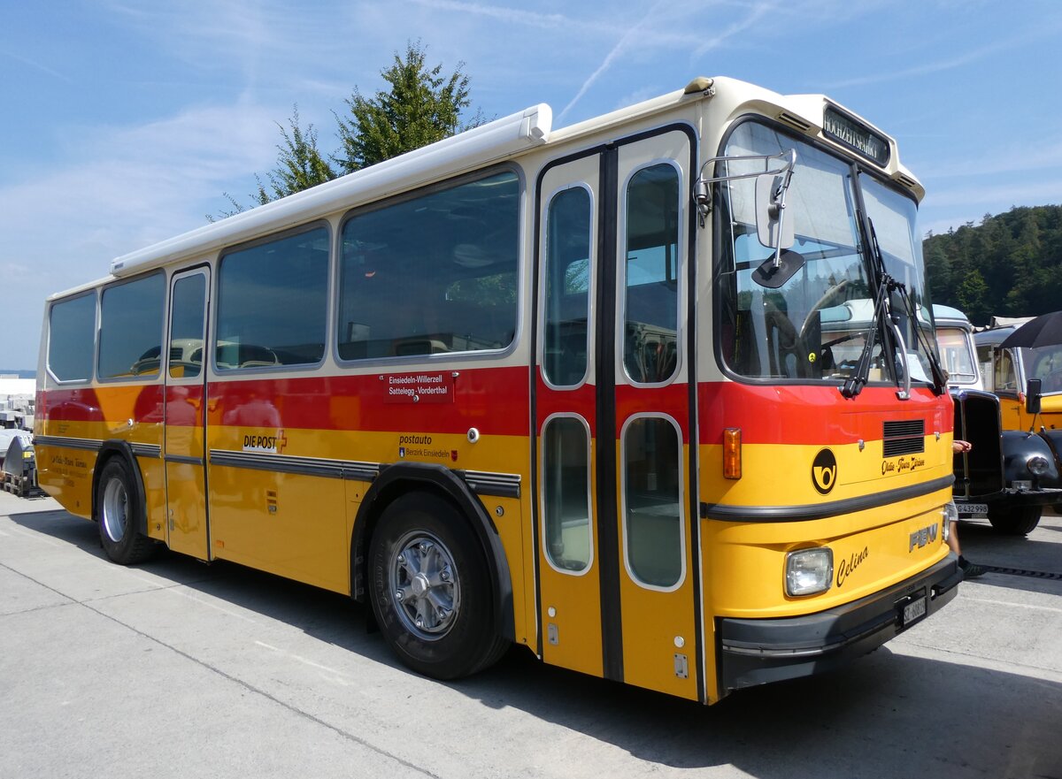 (266'443) - Schn�riger, Rothenthurm - SZ 60'819 - FBW/Hess (ex Oldie-Tours Z�risee, Wollerau; ex Schebath, Lauerz; ex BBSV Sattelegg; ex P 23'422) am 31. August 2024 in Oberkirch, CAMPUS Sursee