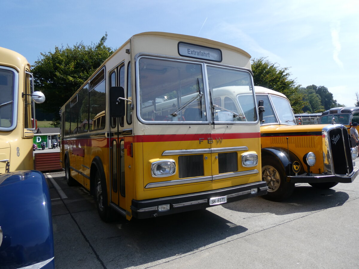 (266'469) - Sch�pfer, Hemmental - SH 6171 - FBW/FHS (ex Ruch, Schaffhausen; ex Niederer, Grub; ex Baumgartner, Horn; ex Bucheli, Kriens Nr. 9; ex Bucheli, Kriens Nr. 16) am 31. August 2024 in Oberkirch, CAMPUS Sursee