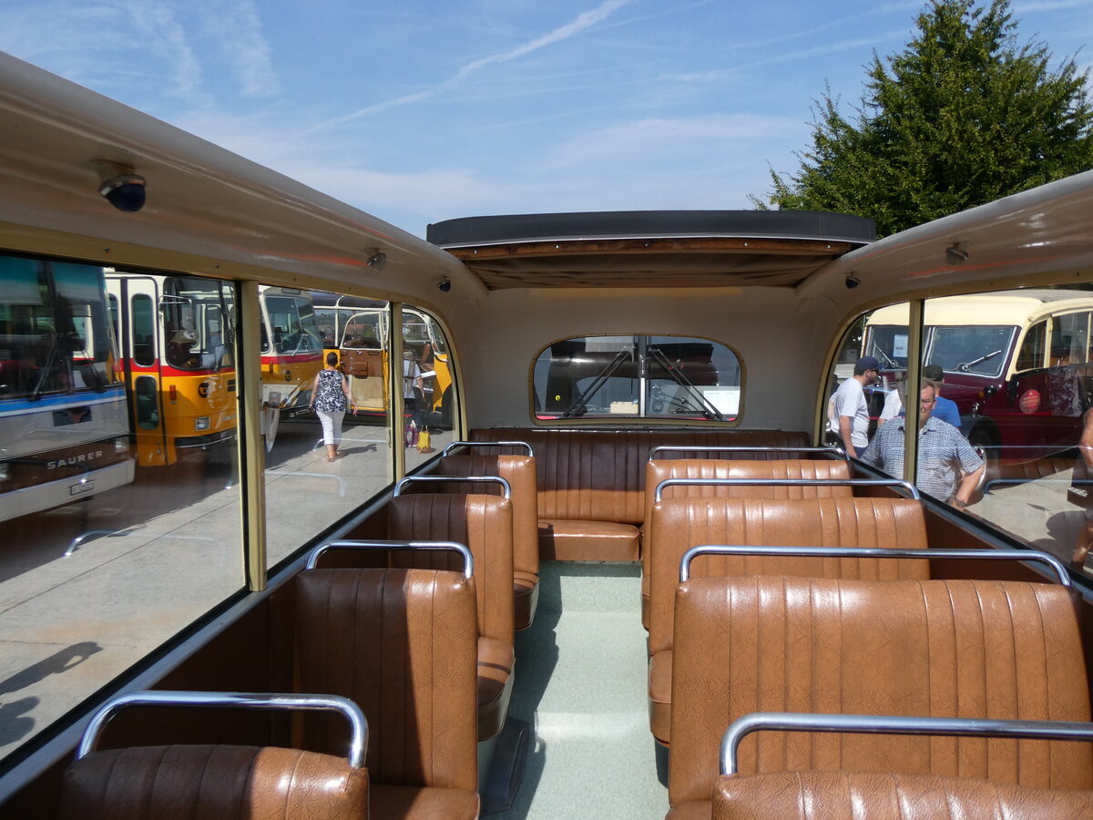 (266'488) - AAGS Schwyz - Nr. 1/SZ 5171 - Saurer/Geser (ex Nr. 9; ex Nr. 17; ex Nr. 9; ex Nr. 1) am 31. August 2024 in Oberkirch, CAMPUS Sursee (Innenaufnahme)