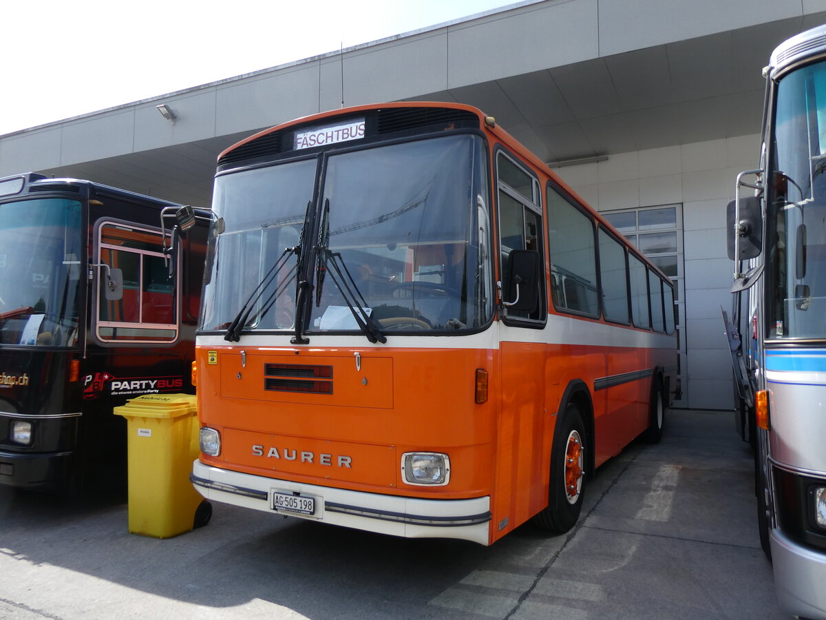 (266'492) - Mangold, Oberengstringen - AG 505'198 - Saurer/Hess (ex RhV Altst�tten Nr. 45) am 31. August 2024 in Oberkirch, CAMPUS Sursee