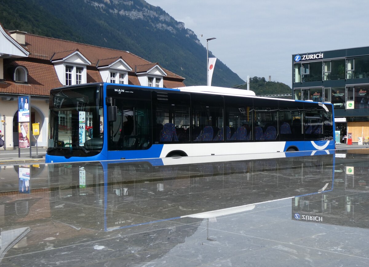 (266'634) - Koch, Giswil - Nr. 111/OW 29'122 - MAN (ex TPN Nyon Nr. 111) am 3. September 2024 beim Bahnhof Interlaken Ost (Teilaufnahme)