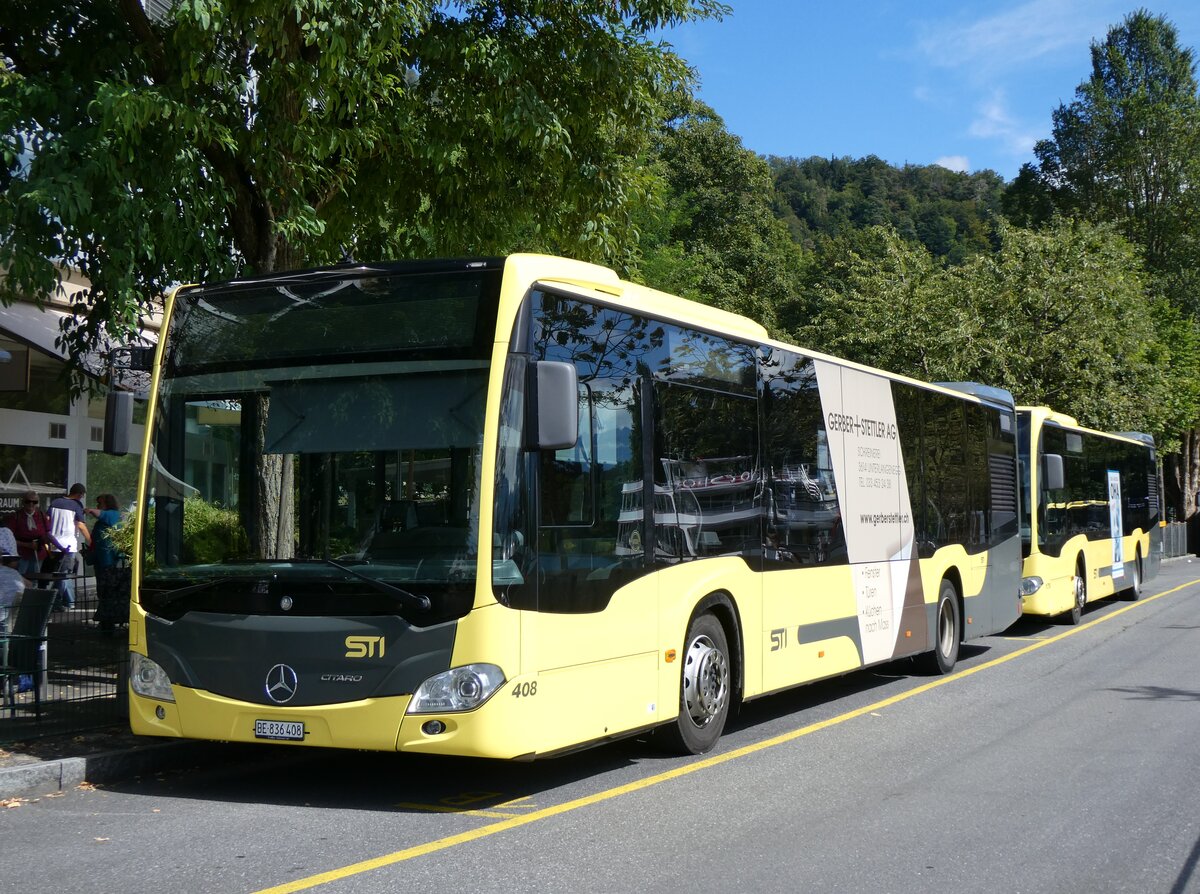 (266'695) - STI Thun - Nr. 408/BE 836'408 - Mercedes am 6. September 2024 bei der Schiffl�ndte Thun 