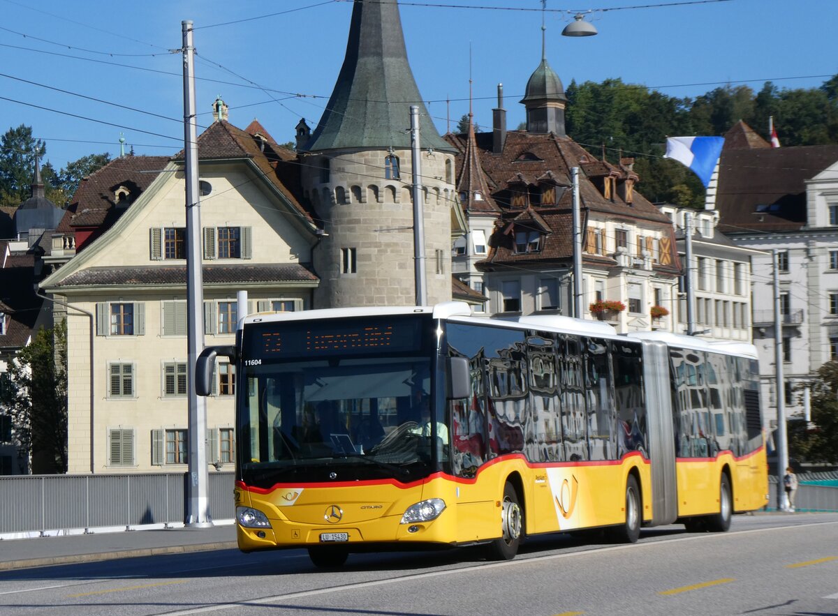 (266'705) - Bucheli, Kriens - Nr. 22/LU 15'430/PID 11'604 - Mercedes am 7. September 2024 in Luzern, Bahnhofbr�cke