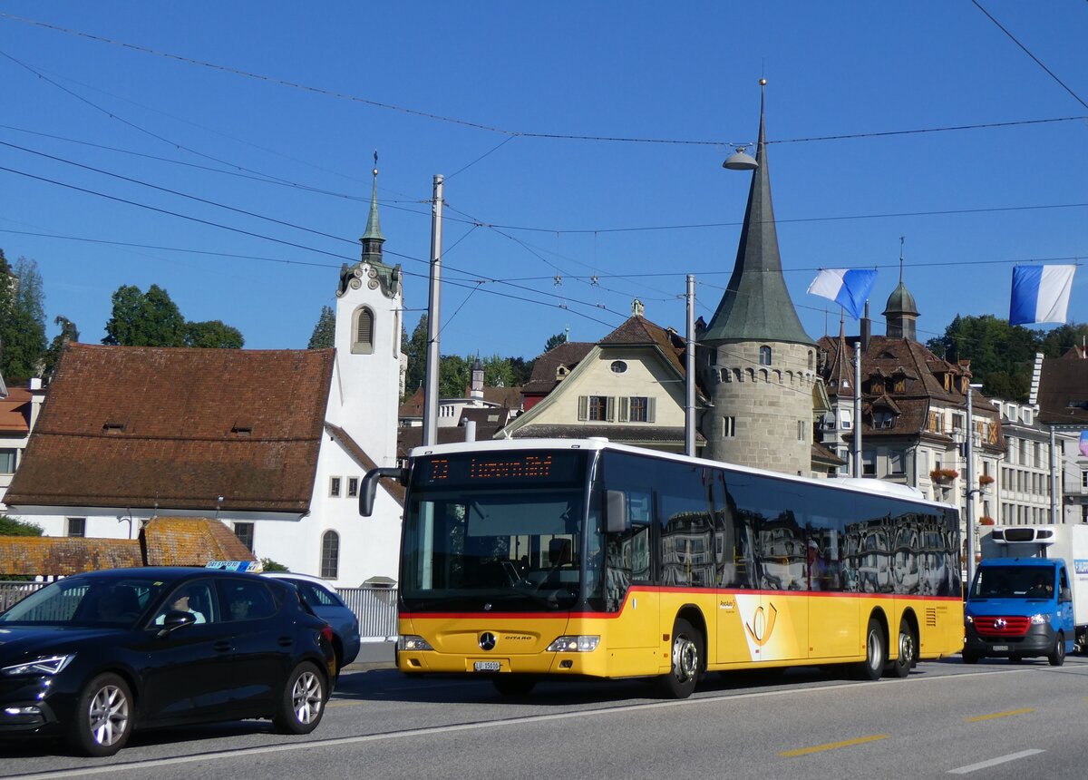 (266'715) - Bucheli, Kriens - Nr. 24/LU 15'010/PID 5436 - Mercedes am 7. September 2024 in Luzern, Bahnhofbr�cke
