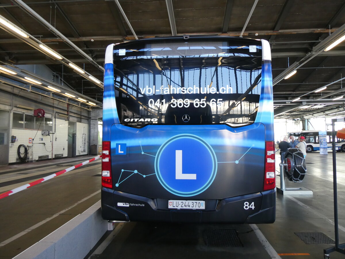 (266'768) - VBL Luzern - Nr. 84/LU 244'370 - Mercedes am 7. September 2024 in Luzern, Depot
