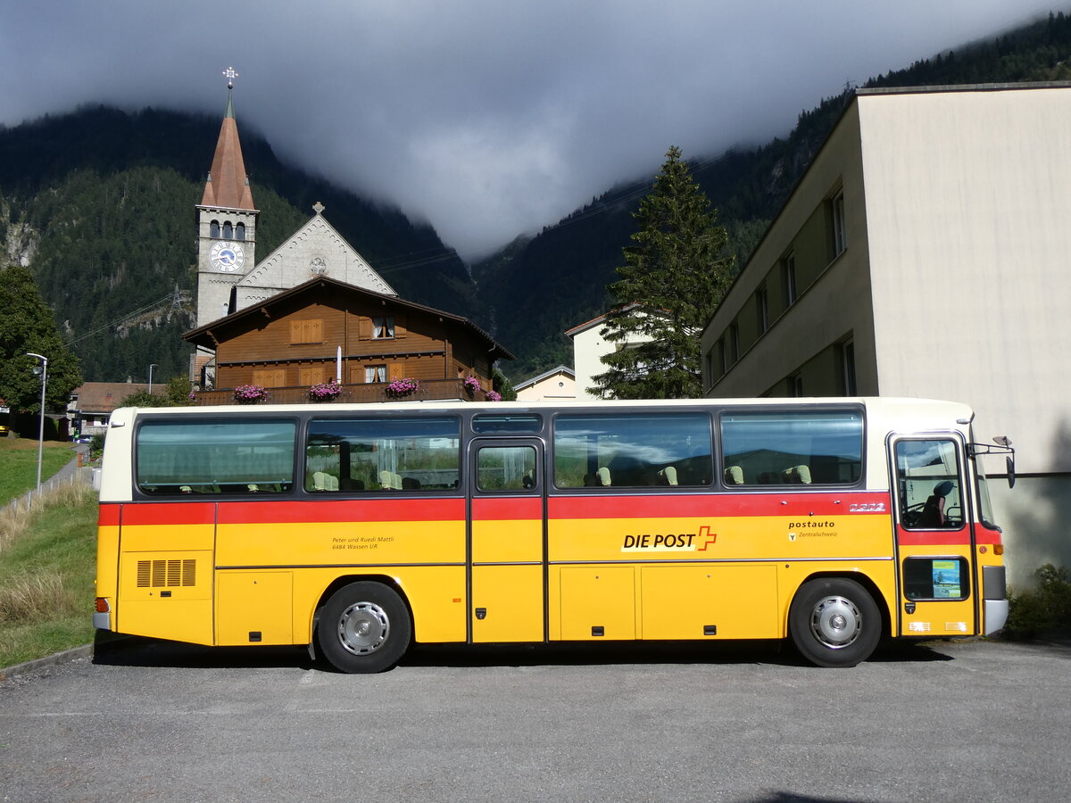 (266'927) - Buzzi, Bern - BE 910'789 - Mercedes (ex Mattli, Wassen PID 2295) am 10. September 2024 in G�schenen, Hotel zum weissen R�ssli
