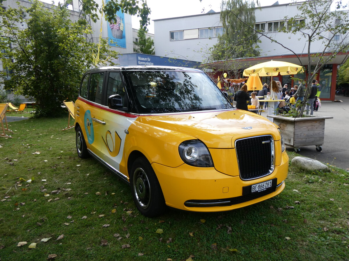 (267'025) - PostAuto Bern - BE 866'261/PID 11'411 - LEVC am 14. September 2024 in Bern, Museum f�r Kommunikation
