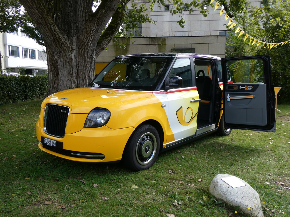 (267'029) - PostAuto Bern - BE 866'261/PID 11'411 - LEVC am 14. September 2024 in Bern, Museum f�r Kommunikation