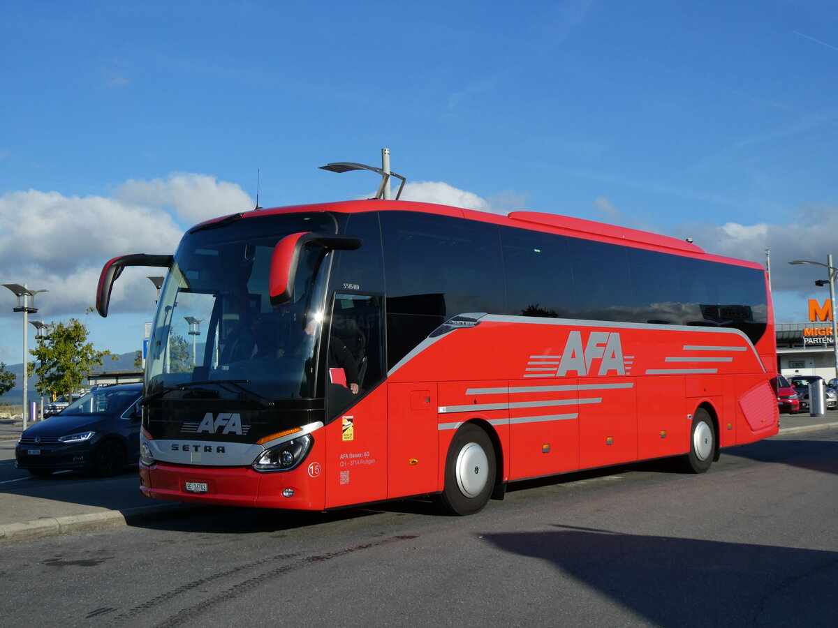 (267'052) - AFA Adelboden - Nr. 15/BE 26'702 - Setra am 15. September 2024 in Bavois, Autobahnrastst�tte