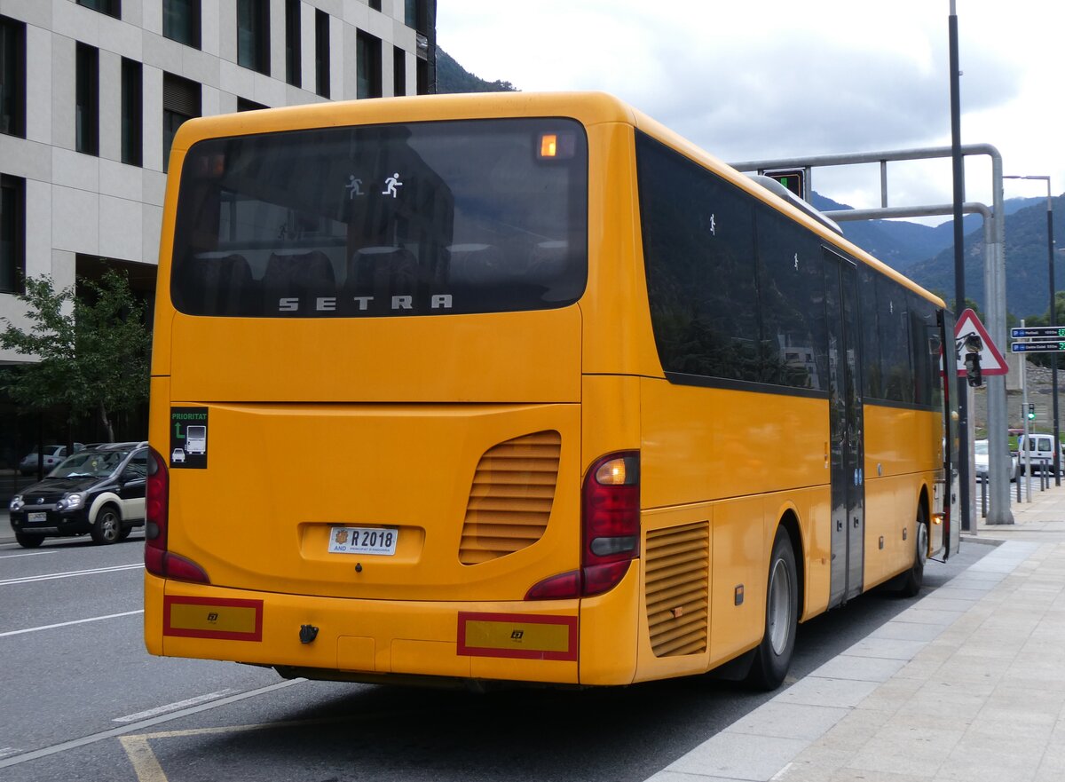 (267'210) - Coopalsa, Andorra la Vella - R2018 - Setra am 18. September 2024 in Andorra la Vella, Estaci� Nacional Autobusos
