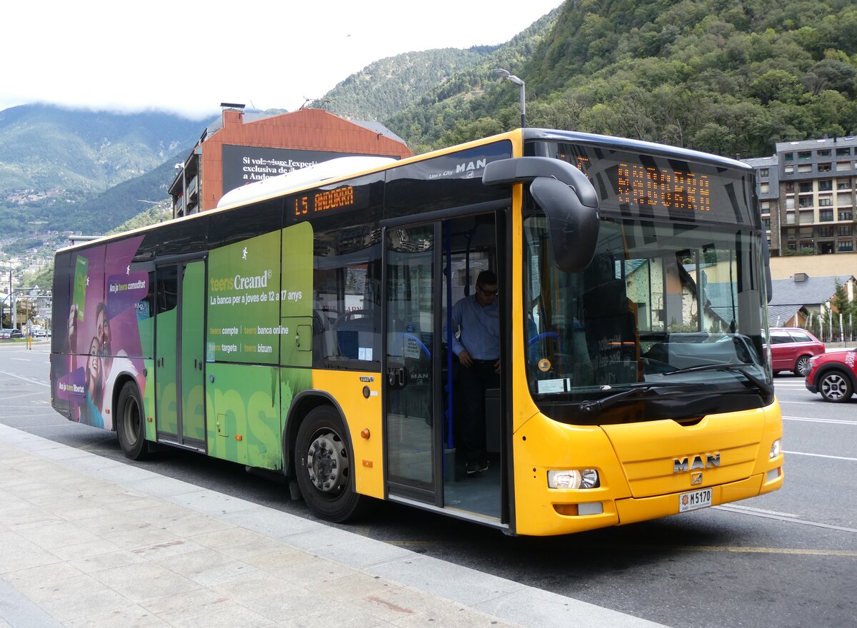 (267'213) - Coopalsa, Andorra la Vella - M5170 - MAN am 18. September 2024 in Andorra la Vella, Estaci� Nacional Autobusos