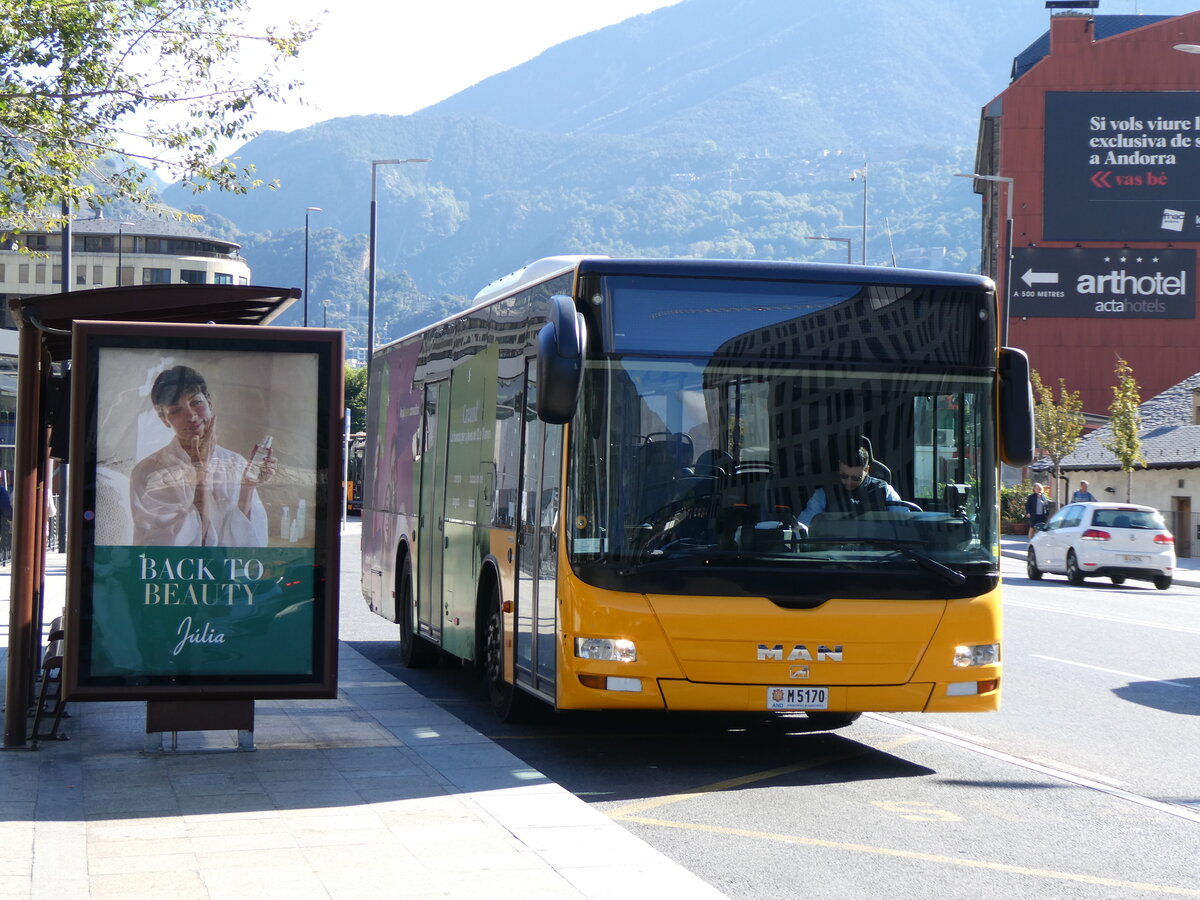 (267'271) - Coopalsa, Andorra la Vella - M5170 - MAN am 19. September 2024 in Andorra la Vella, Estaci� Nacional Autobusos