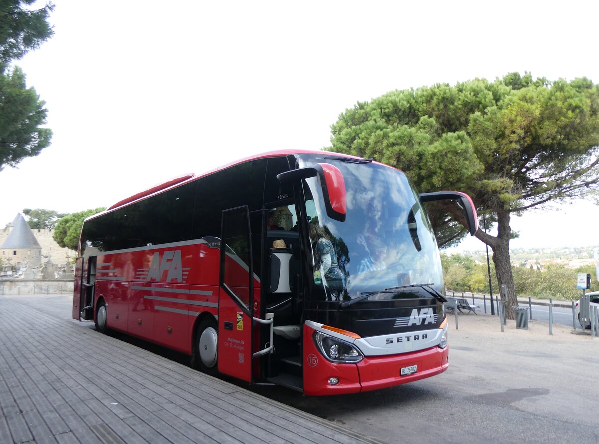 (267'352) - Aus der Schweiz: AFA Adelboden - Nr. 15/BE 26'702 - Setra am 20. September 2024 in Carcassonne, Cit� M�di�vale
