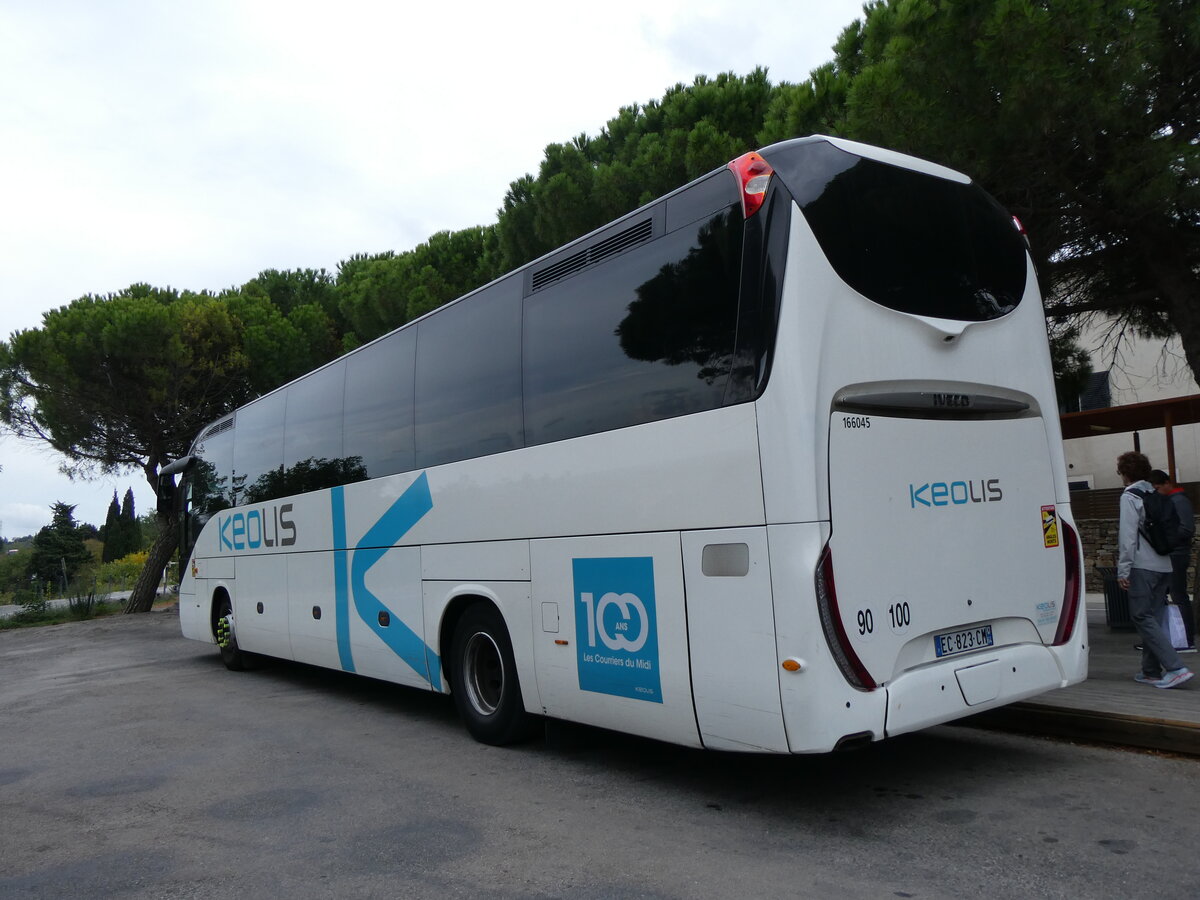 (267'368) - Keolis, Montpellier - Nr. 166'045/EC 823 CM - Iveco am 20. September 2024 in Carcassonne, Cit� M�di�vale