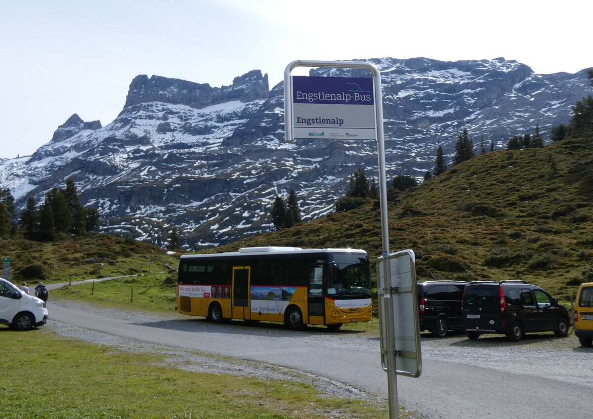 (267'456) - Fl�ck, Brienz - Nr. 24/BE 868'724/PID 11'593 - Iveco am 22. September 2024 auf der Engstlenalp (Einsatz Engstlenalp-Bus)