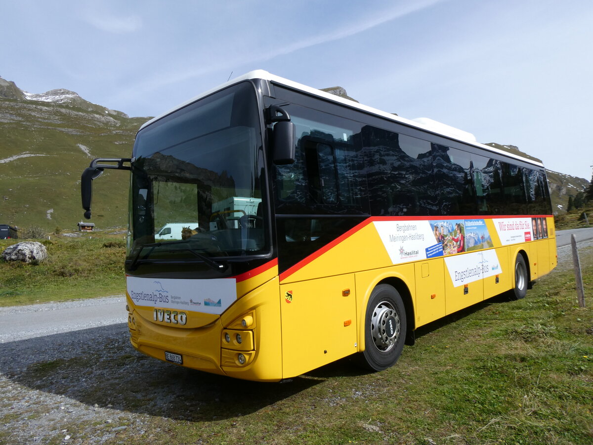 (267'458) - Fl�ck, Brienz - Nr. 24/BE 868'724/PID 11'593 - Iveco am 22. September 2024 auf der Engstlenalp (Einsatz Engstlenalp-Bus)
