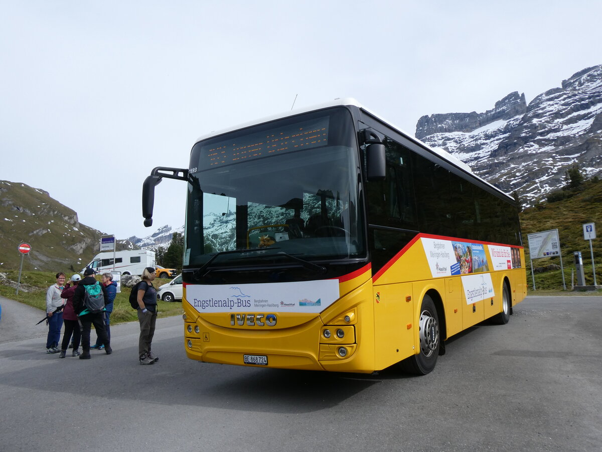 (267'482) - Fl�ck, Brienz - Nr. 24/BE 868'724/PID 11'593 - Iveco am 22. September 2024 auf der Engstlenalp (Einsatz Engstlenalp-Bus)